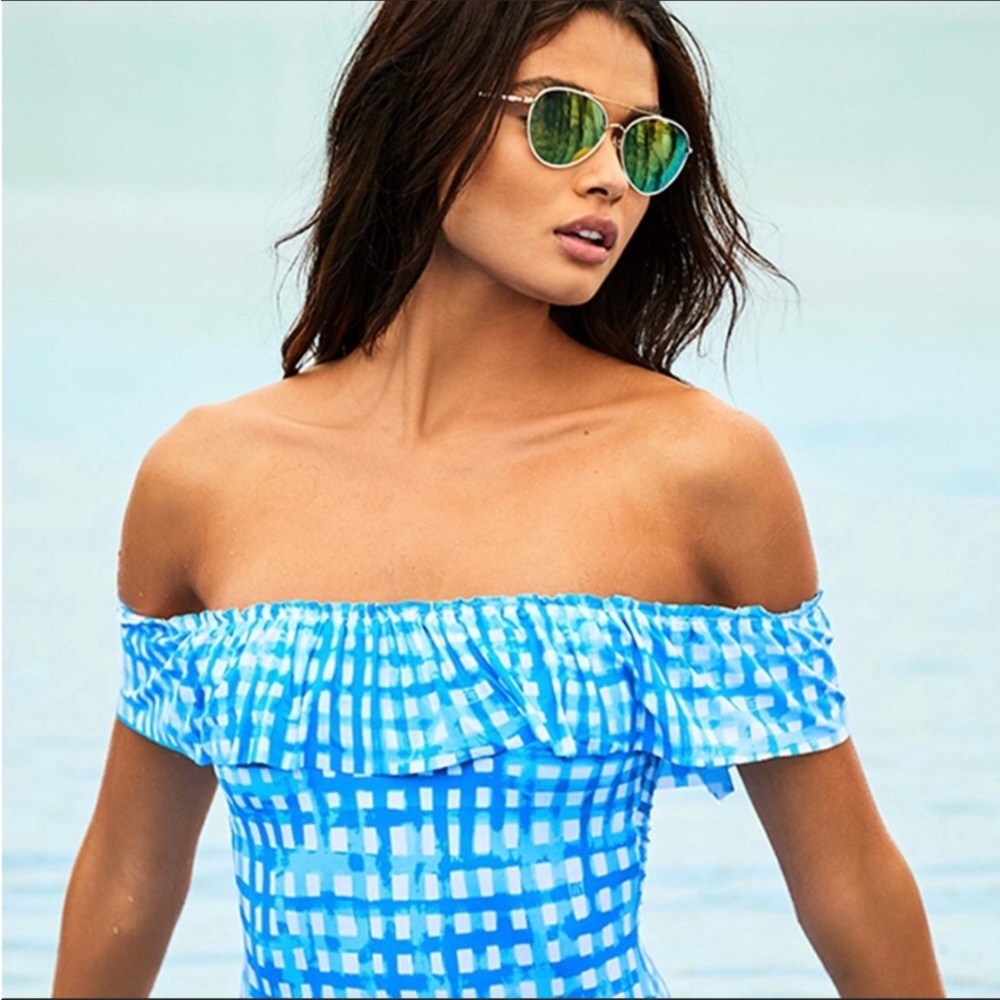 Lilly Pulitzer One-piece Fiesta in Bennet Blue Feelin Beachy